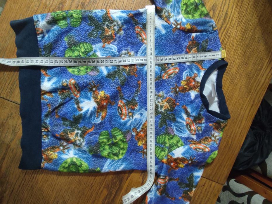 Тепла флісова піжама сліп 8-9 р.