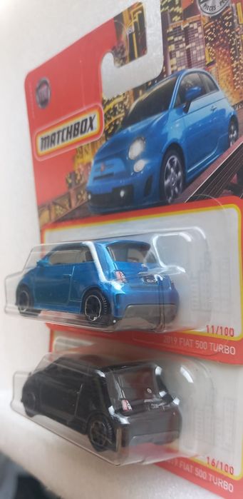 Conjunto 2 , 2019 fiat 500 turbo matchbox