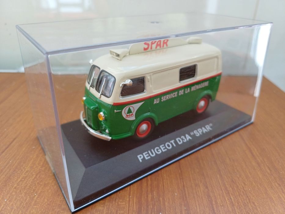 Miniature Fourgon Peugeot D3A Spar - Altaya / Ixo / Norev 1/43 - Occasion Parfait état