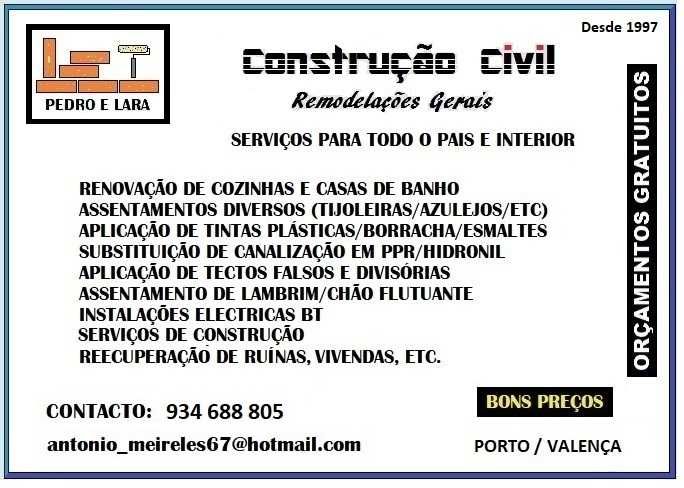 Remodelações/ Obras/ Solar