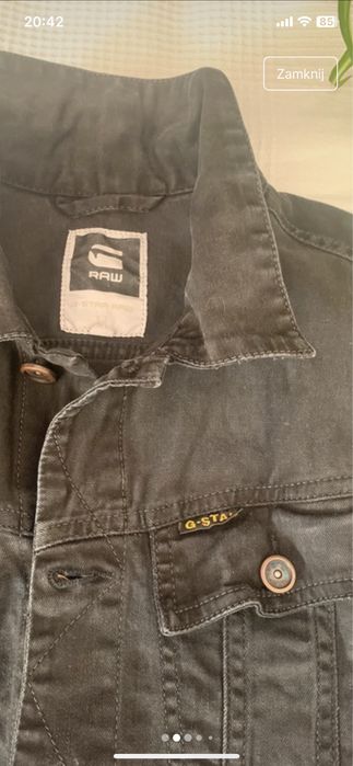 Kurtka jeansowa ponadczasowa czarna G-star raw M-cl