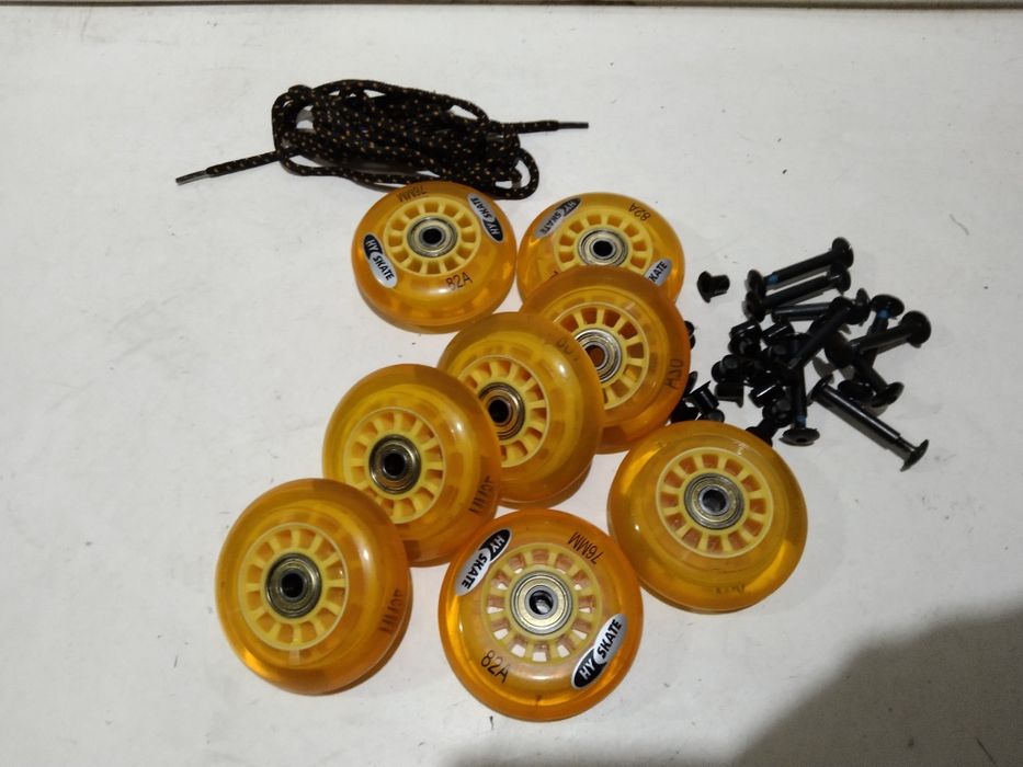 Kółka kauczukowe do rolek 76 mm ABEC 5