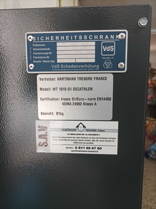 Cofre Hartmann 10 armas