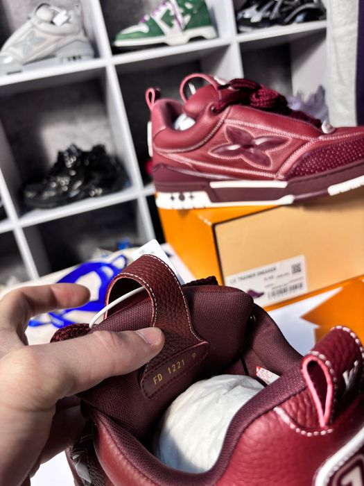 Кроссовки Louis Vuitton Skate Dark Red