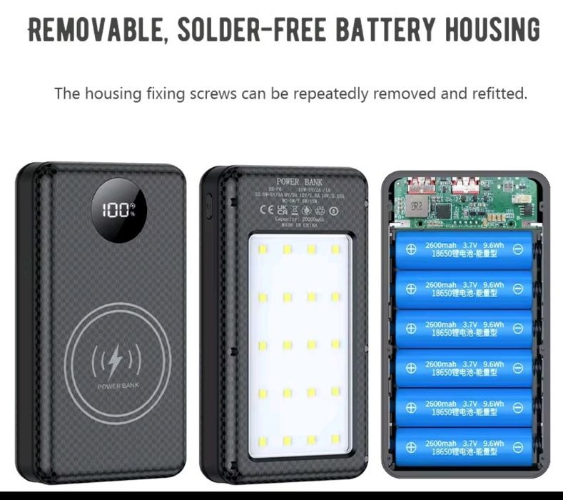 Power Bank розбірний на 18650