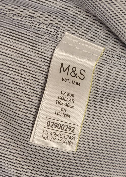 MARKS & SPENCER LUXURY Koszula Męska roz. 18/46