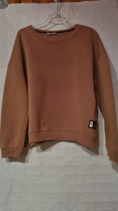 Ocieplany komplet dresowy damski The Besson z metki XL/42jasnobrązowy/camel.