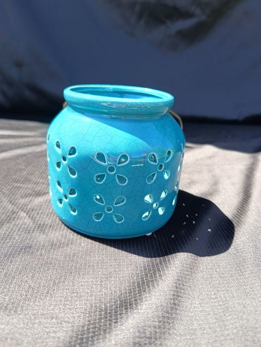 Ceramiczny lampion świecznik