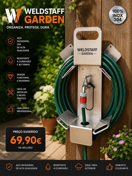Suporte de Mangueira em Inox 304 | Weldstaff Garden