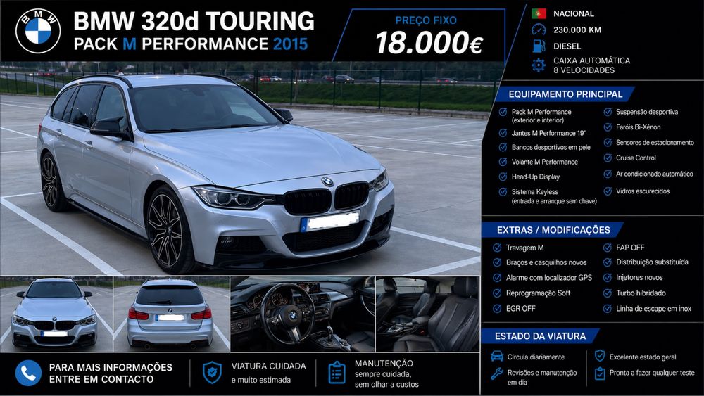 Bmw 320 D F31 Pack M performance nacional