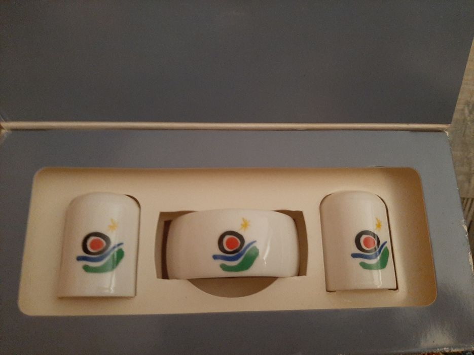Conj Wedgwood, Miró, anos 80/90 Singapore Airlines