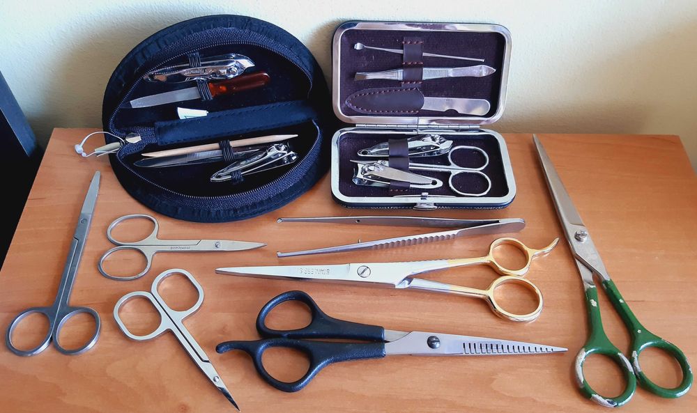 Komplety do paznokci, nożyczki. Przesyłka OLX