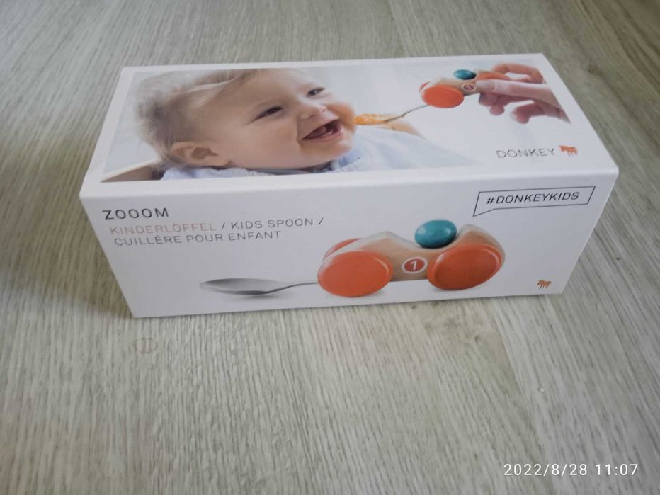 Colher Donkeykids modelo Zooom, nova na caixa