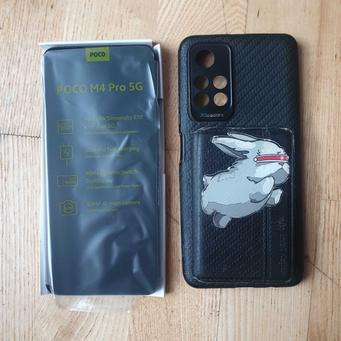 Telefon Poco M4 Pro 5G 128 gb Czarny + Etui Gratis