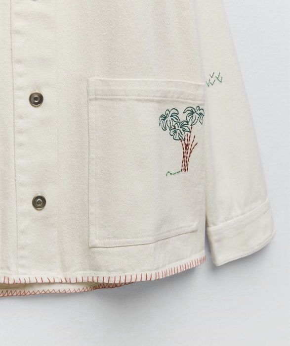 Сорочка zara з вишивкою