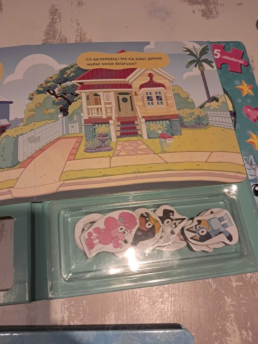 Książki, puzzle zestaw Kraina lodu, Blue