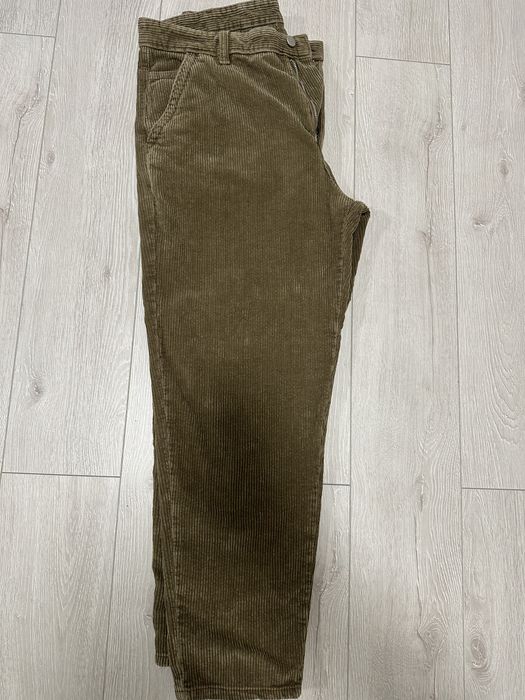 Штаны мужские  вельветоввые Zara carrot fit 42 32