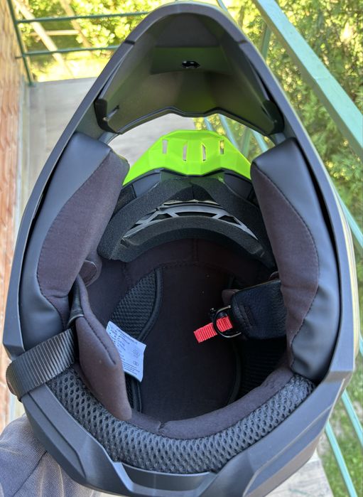 Ендуро кросовий шолом ORZ, Fox на мотоцикл шлем чорний мат з окулярами