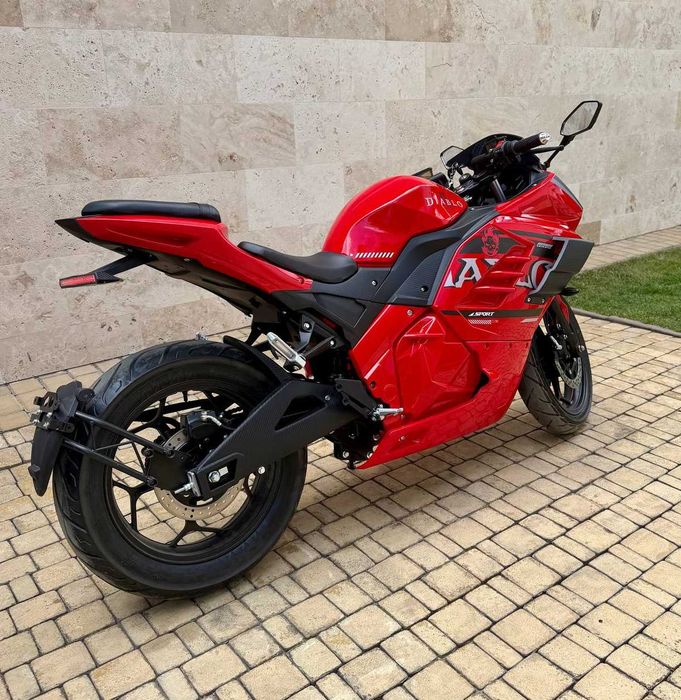 Електробайк Diablo 2999W электромотоцикл СКЛАД гарантія 55Ah Li-on Червоний до 140 км