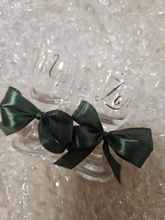 Kieliszki weselne dla młodych 12ml oszukane nowe