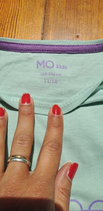 Camisola verde menta MO 12 anos nova