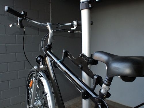 WIESZAK STOJAK na 2 rowery słup alu TELESKOPOWY sufit-podłoga