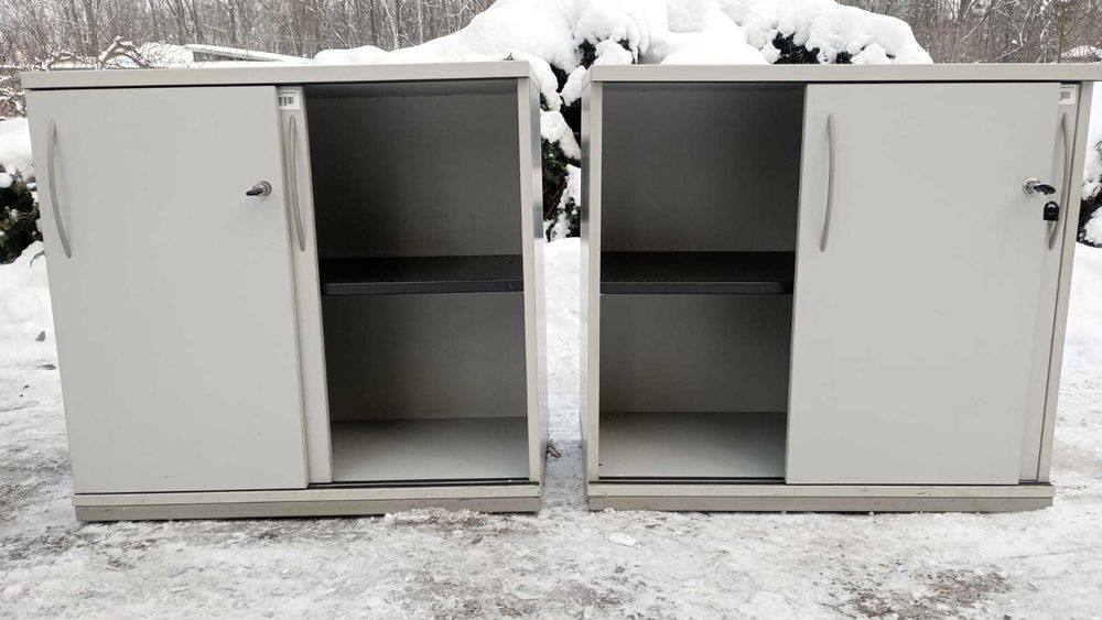 Komoda aktowa szara 80cm komody szafy aktowe biuro dom szkoła