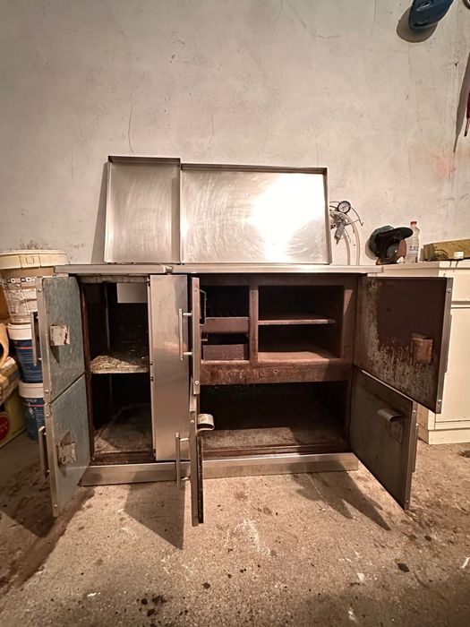 Fogão a lenha e gás