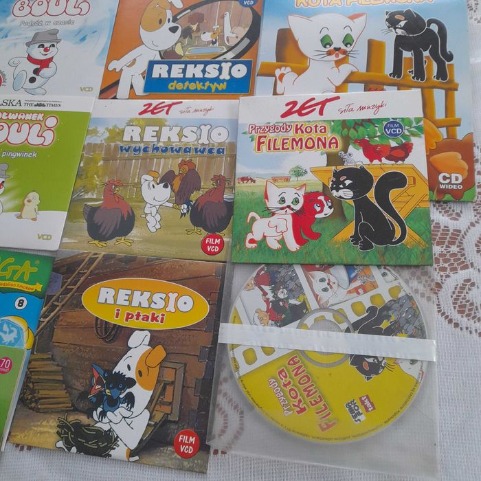 Reksio, Bałwanek Bouli, Tabaluga,Przygody kota Filemona vcd.