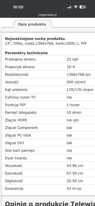 Samsung LE23T51B TV/Monitor 23cale