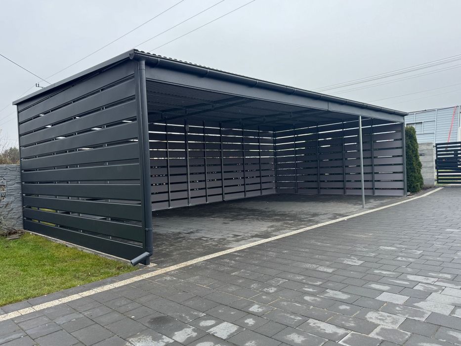 Garaż blaszany wiata garażowa 9x5m