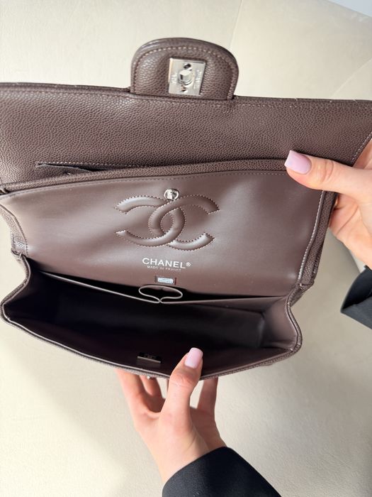 Сумка Chanel Classic 25 Chocolate шоколадна