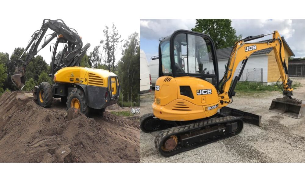 Usługi koparką, koparka, minikoparka, wozidło, ciągnik ,  transport