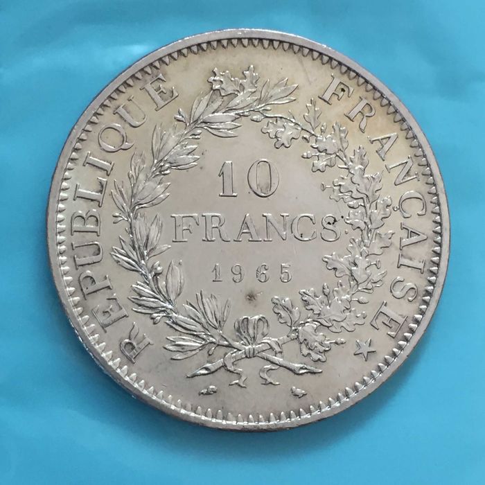 10 Francos 1965 França - prata