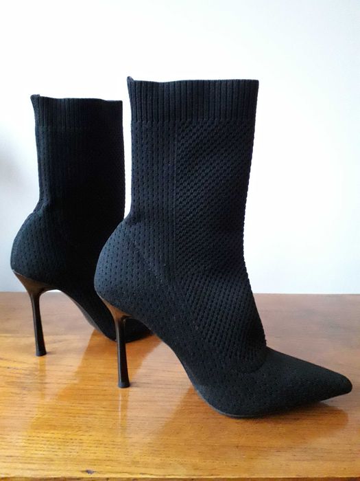 Kozaki,szpilki,Zara,gumowane