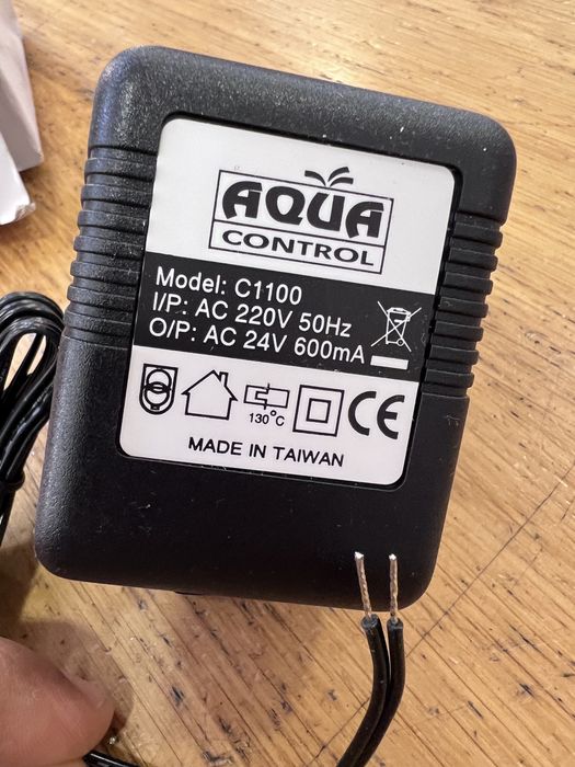 Transformador Aqua Control C1100 220V para Programador de Rega 24V