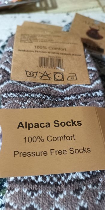 Męska Alpaka 100%  Piękne wzory. Ciepła. Promocja!