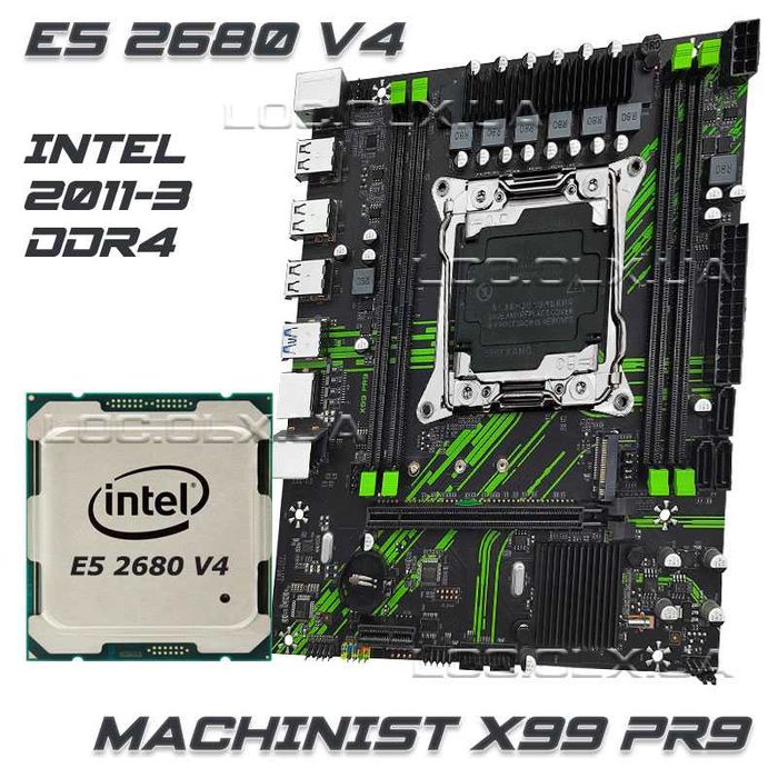 Комплект MACHINIST X99 PR9  / E5 2680 v4 / 16GB intel xeon lga 2011-3 x99 ddr4 зеон ксеон