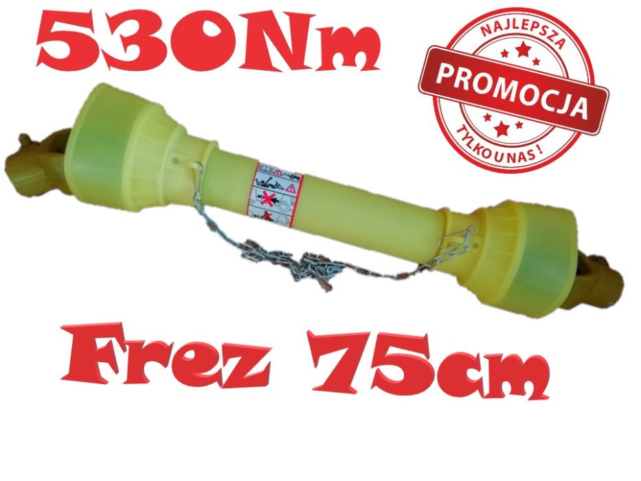 Wałek przekaznika mocy WOM frezowany drobny frez NOWY