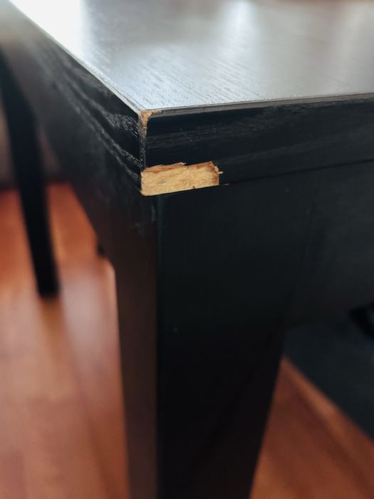 Mesa Ikea Preta Mesa Extensível até 220cm – Ideal para 10-12 Pessoas