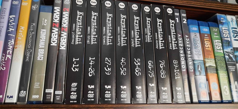 Kryminalni dvd sezon 1-8 pełen komplet WYPRZEDAŻ DOMOWEJ KOLEKCJI