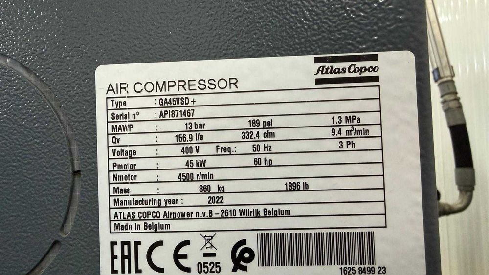 Compressor Atlas Copco GA45VSD+ (2022)