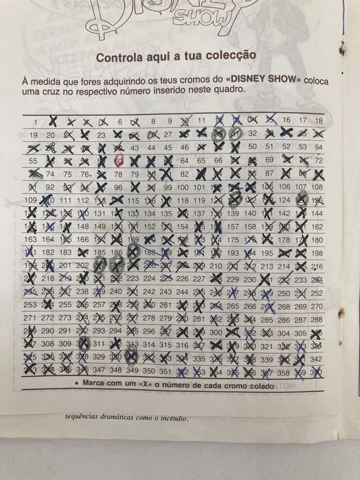 Caderneta Disney Show Incompleta