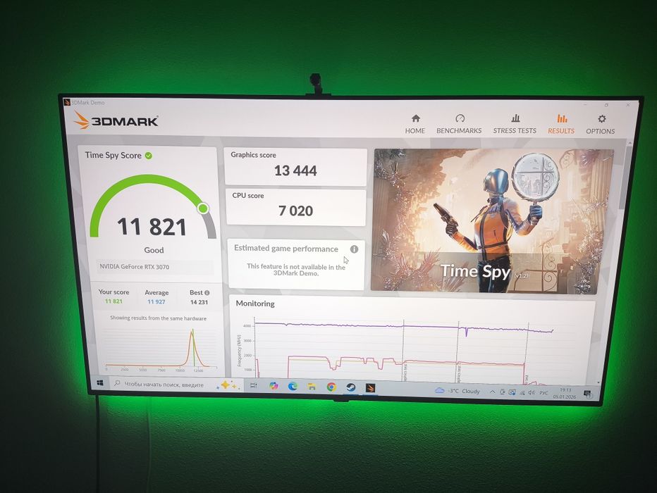 Компьютер RTX 3070,Ryzen 5-3600,a520,ssd 128gb,бп 550w