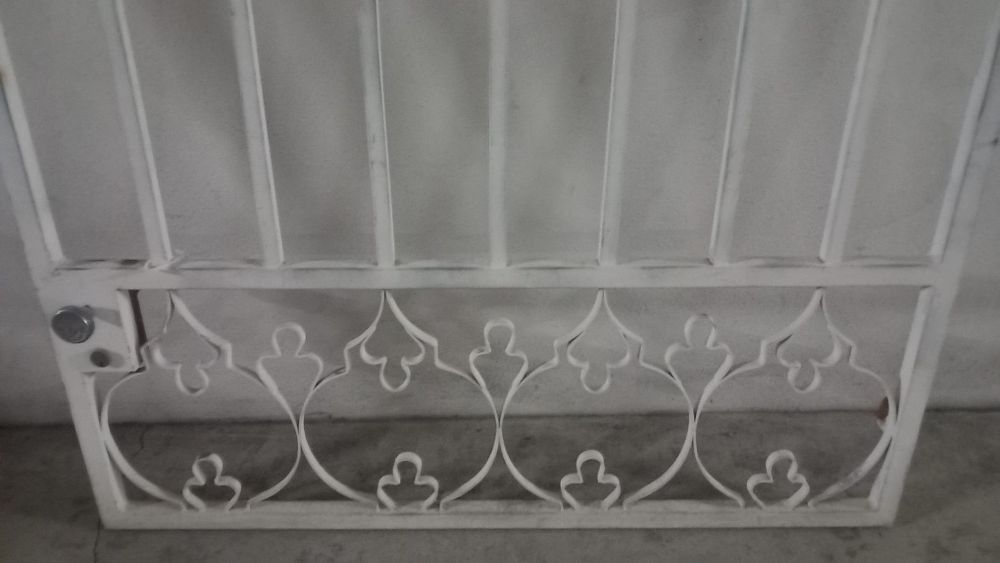 Portão FERRO,L 120,A 120,sem chave,6setas dourado,VALOR FIXO