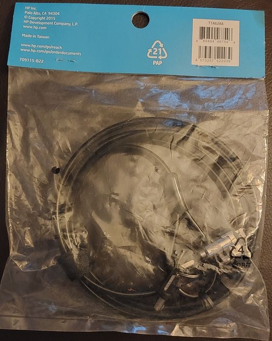 Linka zabezpieczająca HP Dual Head Keyed CableLock 10mm oryginał