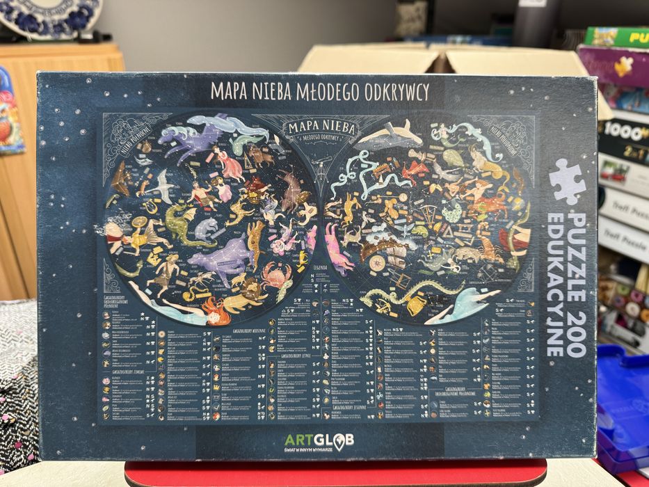 Puzzle ArtGlob 200 Mapa nieba młodego odkrywcy