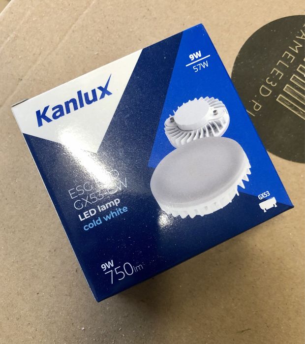 Żarówka LED GX53 9W biały zimny Kanlux