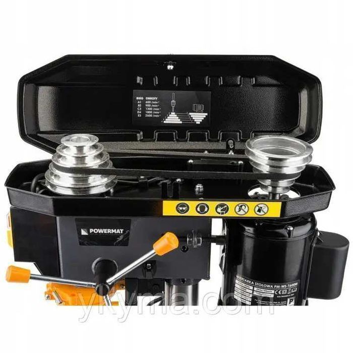 Свердлильний верстат POWERMAT 1600Вт 16мм тиски сверлильный станок PL