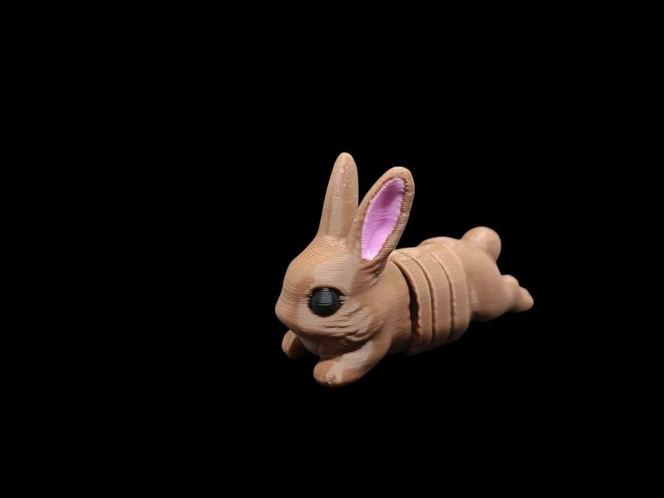 Uroczy Ruchomy Króliczek – Kolorowa Zabawka Sensoryczna 3D